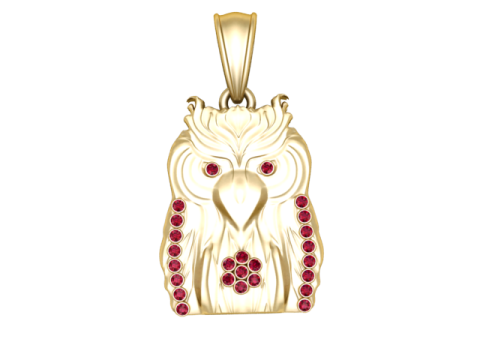 Dangerous owl pendant 3D Print Model