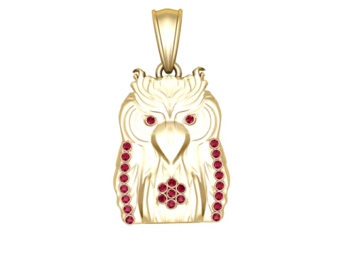 Dangerous owl pendant 3D Print Model