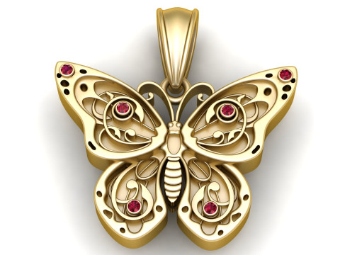 Butterfly pendant Modelo de impresión 3D
