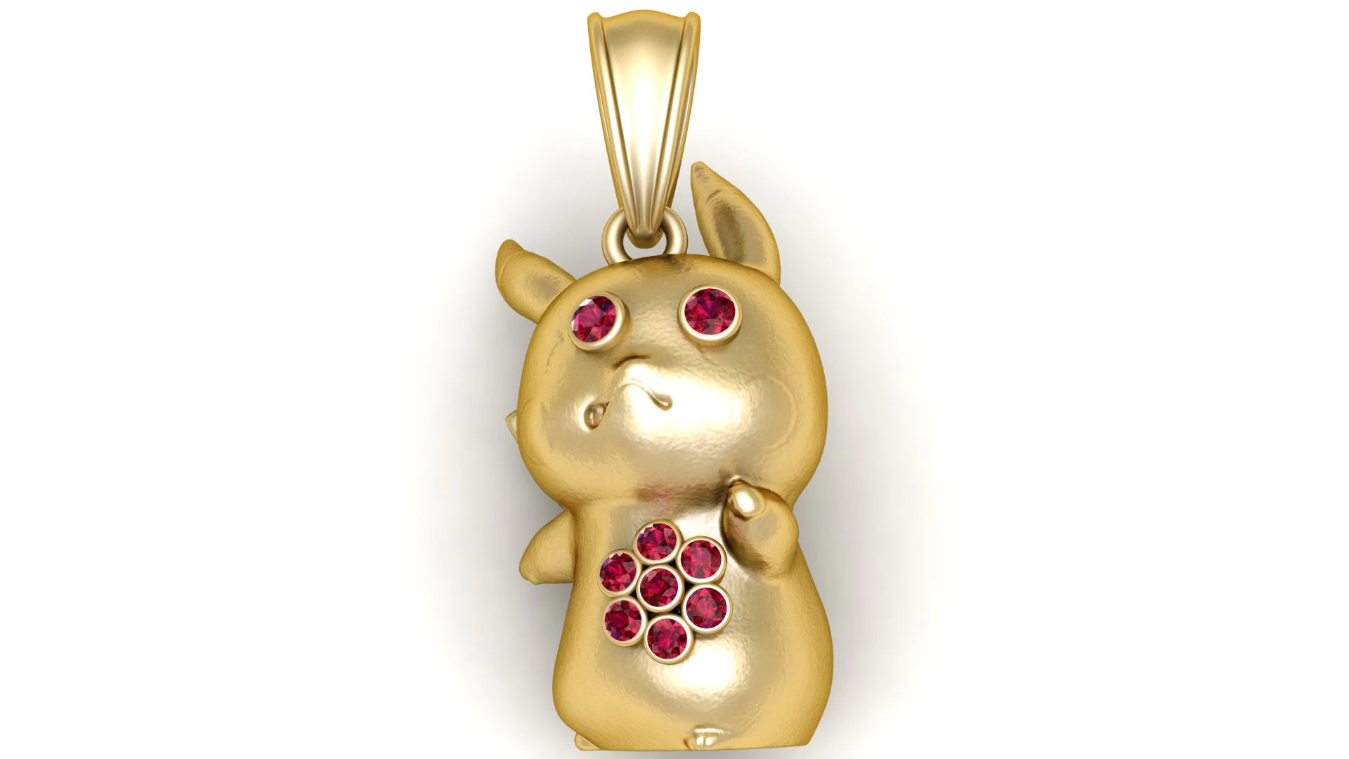 Gold character pendant 3D Print Model .c4d .max .obj .3ds .fbx .stl .blend 
