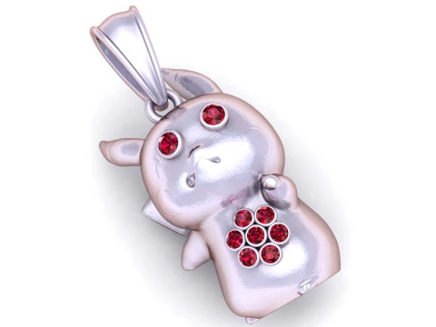 Gold character pendant 3D Print Model