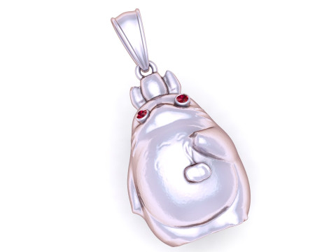 Gold creature pendant 3D 프린트 모델