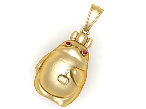 Gold creature pendant 3D 프린트 모델