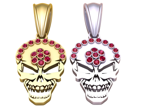 GOLD SKULL PENDENT 3D Druckmodell