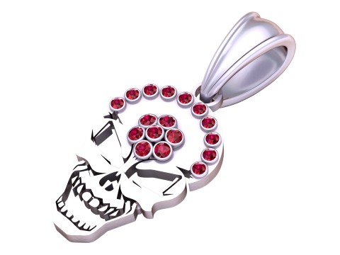 GOLD SKULL PENDENT 3D Druckmodell