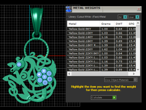 ROUND GOLD PENDANT 3d 3D 模型