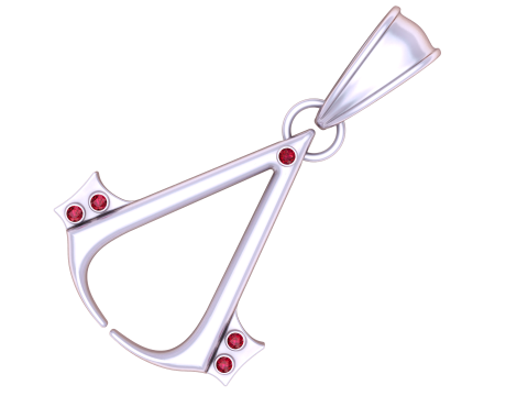 Stainless Steel Assassin Necklace 3D Model