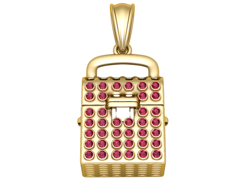 Lock of Love Charm 3Dモデル