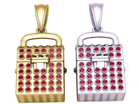 Lock of Love Charm 3D मॉडल