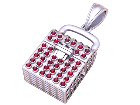 Lock of Love Charm 3D मॉडल