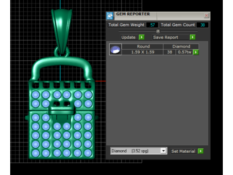 Lock of Love Charm 3D मॉडल