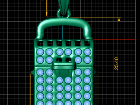Lock of Love Charm 3D मॉडल