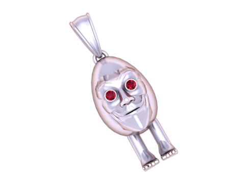 Egg face pendant Model do druku 3D