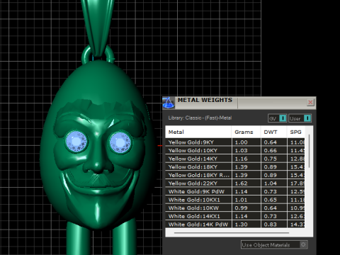 Egg face pendant Model do druku 3D