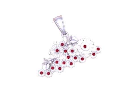 Gold bee pendant 3D प्रिंट मॉडल