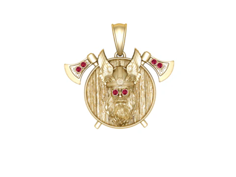 金面吊坠 3D 打印模型