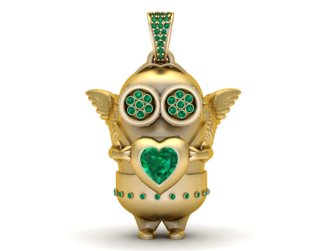 Emerald pendant Model do druku 3D