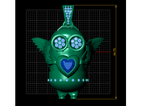 Emerald pendant 3D 프린트 모델