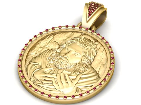Religious pendant 3D प्रिंट मॉडल