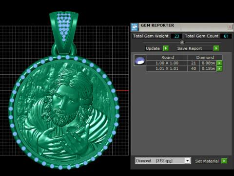 Religious pendant 3D Print Model