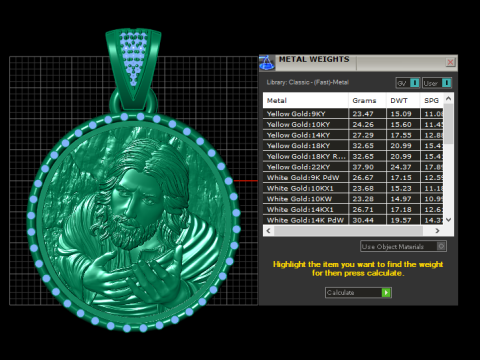 Religious pendant 3D प्रिंट मॉडल