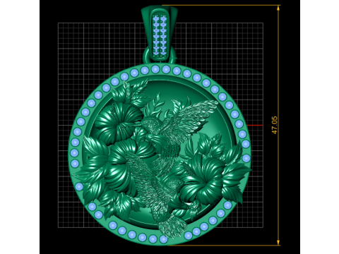 Geometrical gold pendant 3D 打印模型