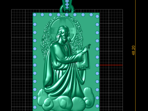 Boy gold pendant Modelo de Impressão 3D
