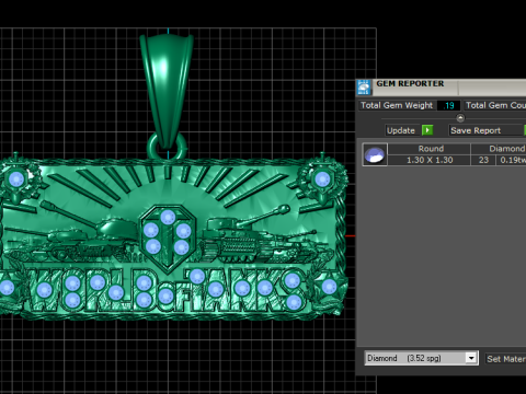 World of Tanks Pendant 3D Druckmodell