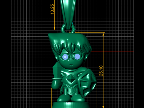 Chibi Warrior Pendant Modello di stampa 3D