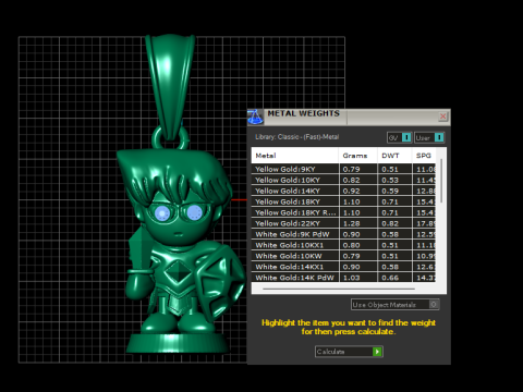 Chibi Warrior Pendant Modello di stampa 3D