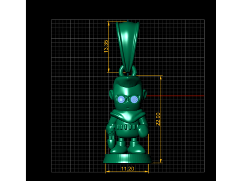 Red Gemstone Eyes Jewelry 3D Print Model