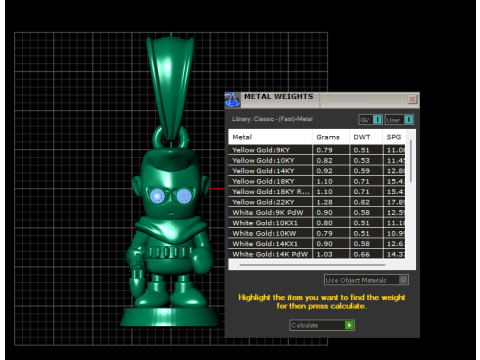 Red Gemstone Eyes Jewelry 3D Print Model
