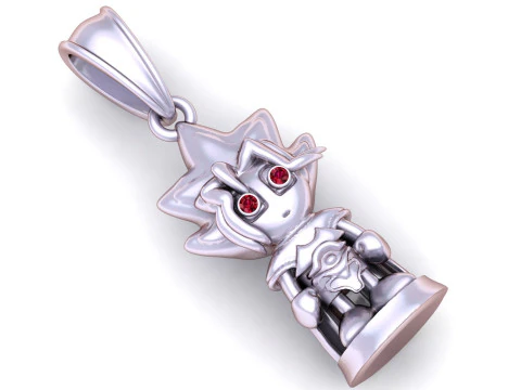 Anime Hero Pendant 3D Print Model