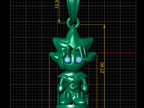 Anime Hero Pendant 3D 打印模型