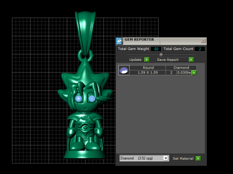 Anime Hero Pendant 3D 打印模型