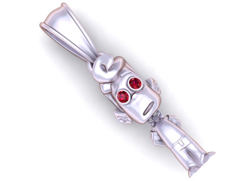 Cartoon Boy Pendant 3D Print Model