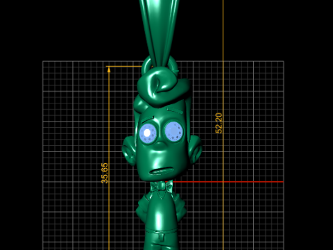Cartoon Boy Pendant 3D Print Model