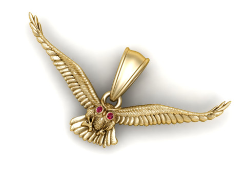 Owl Pendant Modèles 3D en vedette