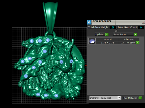 Goat gold pendant 3D Baskı Modeli