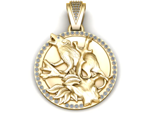 PINGENTE DE ÁRVORE DE OURO Modelo de Impressão 3D