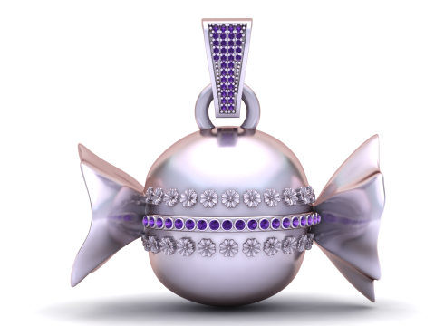 GOLDEN CANDY PENDANT 3D Baskı Modeli