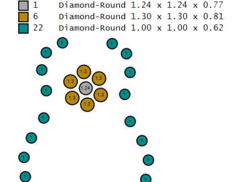 Golden Guitar Pendant 3D Print Model