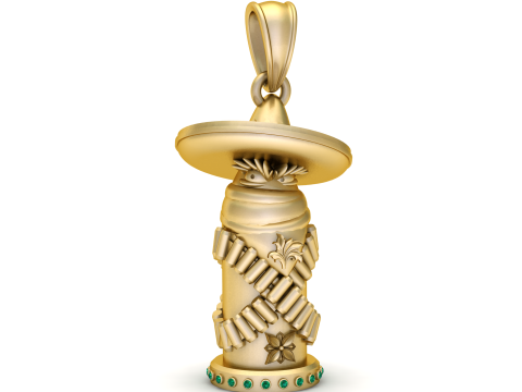 GOLD ARMY SOLDIER PENDANT Modelo de impresión 3D