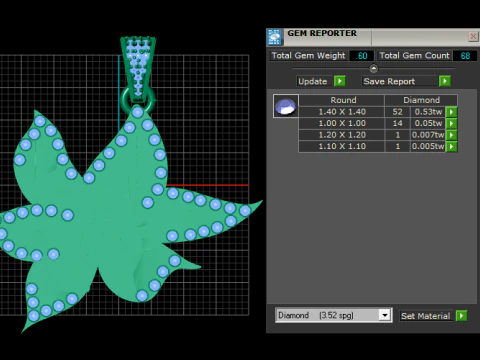 GOLD LEAF PENDANT 3D Print Model