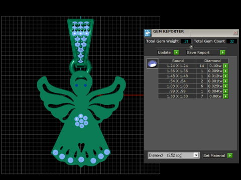 Standard Angel Pendant Modello di stampa 3D