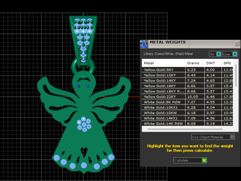 Standard Angel Pendant Modello di stampa 3D