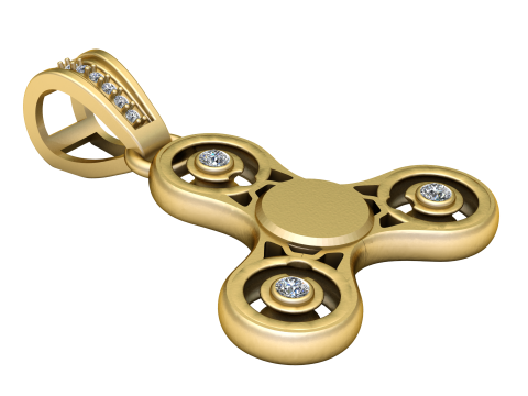 Luxury Fidget Spinner 2025 3D Принт Модель