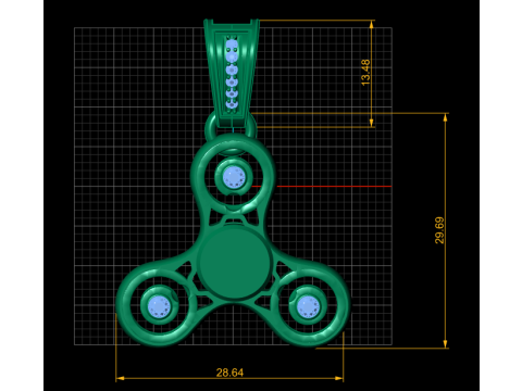 Luxury Fidget Spinner 2025 3D Принт Модель