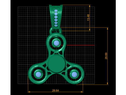 Luxury Fidget Spinner 2025 3D Print Model