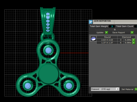Luxury Fidget Spinner 2025 3D Принт Модель